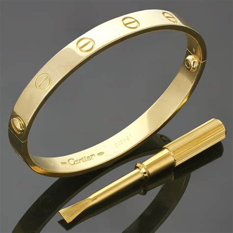 cartier love bracelet with screwdriver.